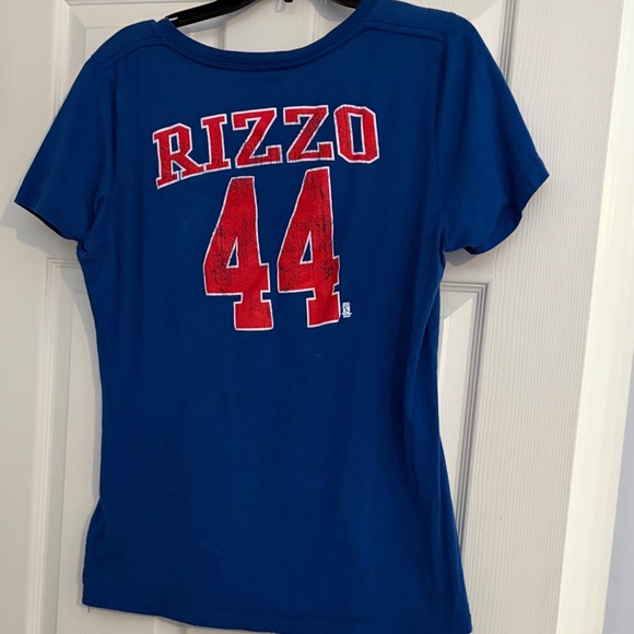 Women's V-Neck Tee - Blue - Picture 4 of 5